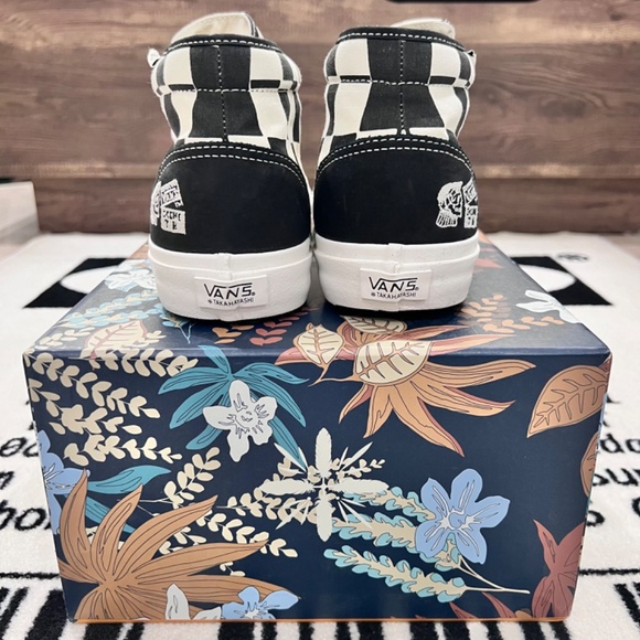 Vans X Taka Hayashi Chukka 75 LX ‘Optical’ Black White Checkered Lace Up Shoes
